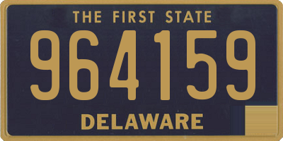 DE license plate 964159