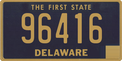 DE license plate 96416