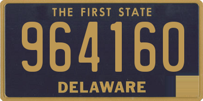 DE license plate 964160