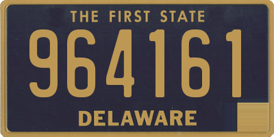 DE license plate 964161