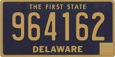 DE license plate 964162