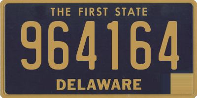 DE license plate 964164