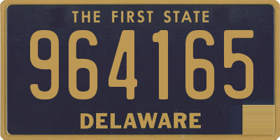 DE license plate 964165