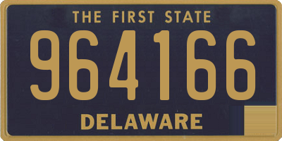 DE license plate 964166