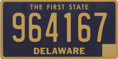 DE license plate 964167