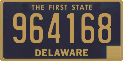 DE license plate 964168