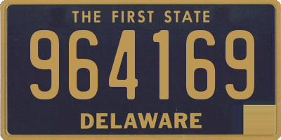 DE license plate 964169