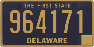 DE license plate 964171