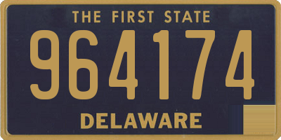 DE license plate 964174