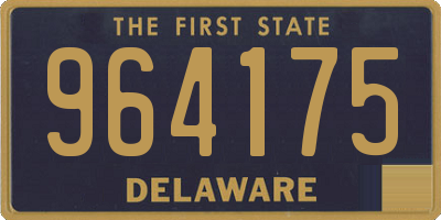 DE license plate 964175