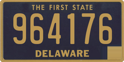 DE license plate 964176