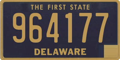 DE license plate 964177