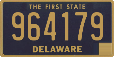 DE license plate 964179