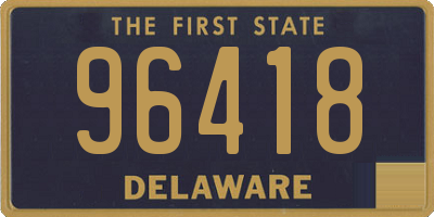 DE license plate 96418