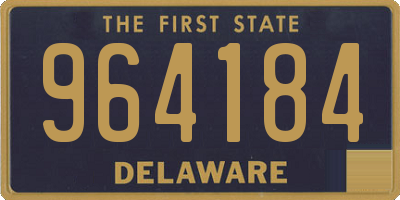 DE license plate 964184