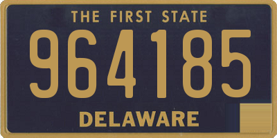 DE license plate 964185