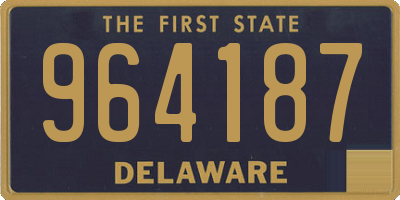 DE license plate 964187