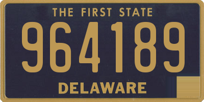 DE license plate 964189