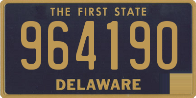 DE license plate 964190