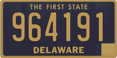 DE license plate 964191