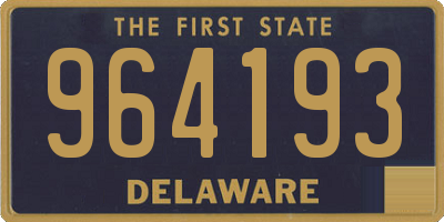 DE license plate 964193