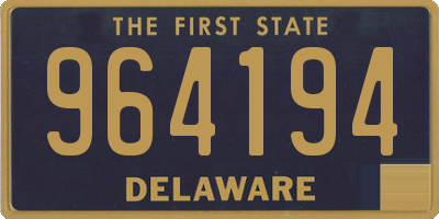 DE license plate 964194