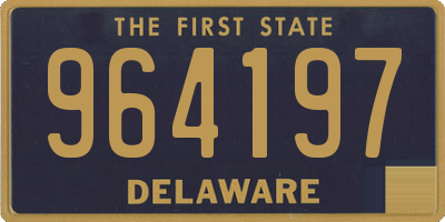 DE license plate 964197