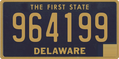 DE license plate 964199