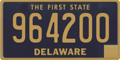 DE license plate 964200