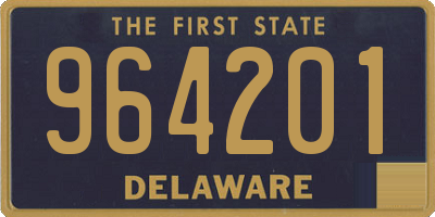 DE license plate 964201