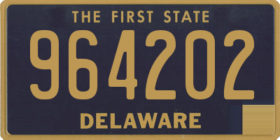 DE license plate 964202