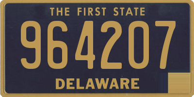 DE license plate 964207