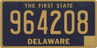 DE license plate 964208