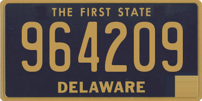 DE license plate 964209