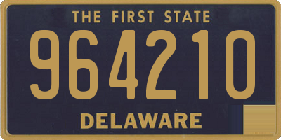 DE license plate 964210