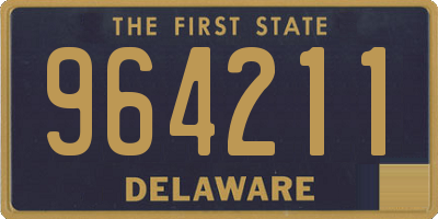 DE license plate 964211