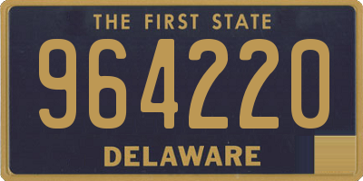 DE license plate 964220