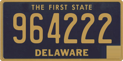 DE license plate 964222