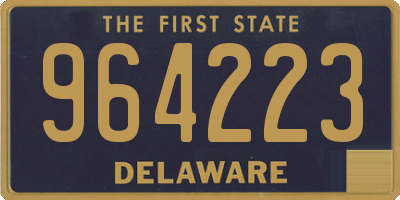 DE license plate 964223