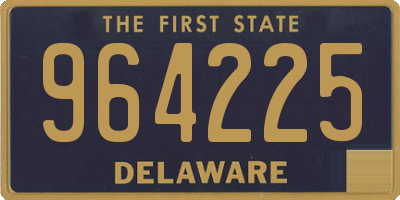 DE license plate 964225