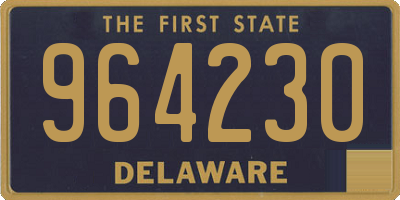 DE license plate 964230