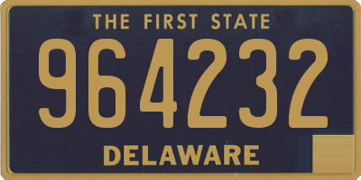 DE license plate 964232