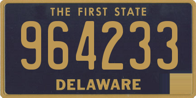 DE license plate 964233