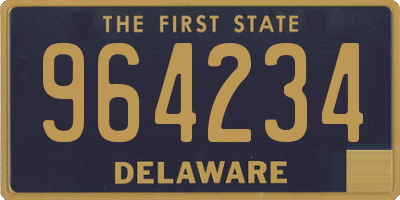 DE license plate 964234