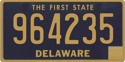 DE license plate 964235