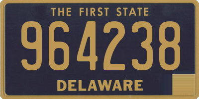 DE license plate 964238