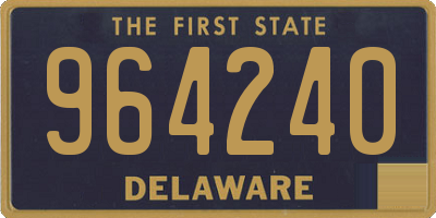 DE license plate 964240