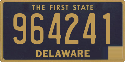 DE license plate 964241