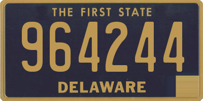 DE license plate 964244