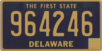 DE license plate 964246